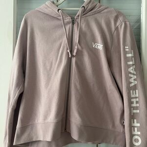 Girls “Van” zip up sweatshirt never worn